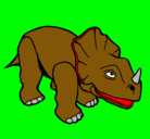 Dibujo Triceratops II pintado por andres