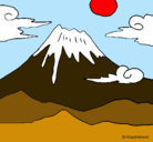Dibujo Monte Fuji pintado por mitzael