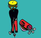 Dibujo Jugador de golf II pintado por juancarlos