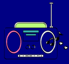Dibujo Radio cassette 2 pintado por patrickrojasmendoza