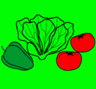 Dibujo Verduras pintado por AXEL