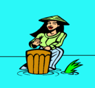 Dibujo Mujer tocando el bongó pintado por gemma