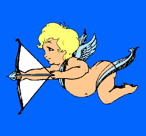 Cupido volando