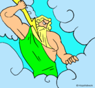 Dibujo Dios Zeus pintado por car619