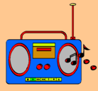 Dibujo Radio cassette 2 pintado por lazy