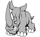 Dibujo Rinoceronte II pintado por ramiro