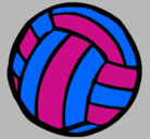 Dibujo Pelota de voleibol pintado por lulu
