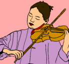 Dibujo Violinista pintado por ximenanadale%u2665%u2665%