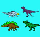 Dibujo Dinosaurios de tierra pintado por colocha