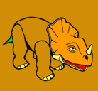 Dibujo Triceratops II pintado por PEPE