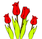 Dibujo Tulipanes pintado por victoria