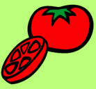 Dibujo Tomate pintado por nuria
