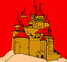 Dibujo Castillo medieval pintado por te