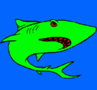 Dibujo Tiburón pintado por alexpavez