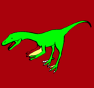 Dibujo Velociraptor II pintado por rayo