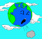 Dibujo Tierra enferma pintado por Gatito