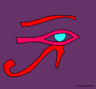 Dibujo Ojo Horus pintado por ivanna