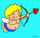 Dibujo Cupido pintado por begoa