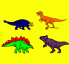 Dibujo Dinosaurios de tierra pintado por valu89