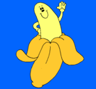 Dibujo Banana pintado por l.v.