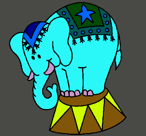 Elefante actuando