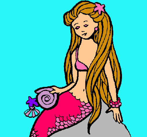 Sirena con caracola