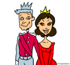Dibujo Príncipe y princesa pintado por reginagalindo
