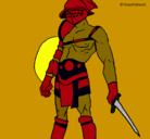 Dibujo Gladiador pintado por jardel