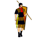 Dibujo Soldado romano pintado por KoKimbito