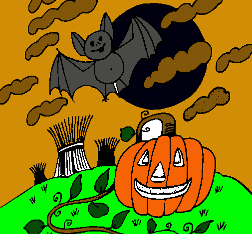 Paisaje de Halloween