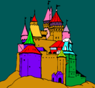 Dibujo Castillo medieval pintado por claudiag