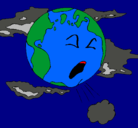 Dibujo Tierra enferma pintado por g