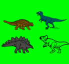Dibujo Dinosaurios de tierra pintado por maximan