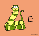 Dibujo Serpiente pintado por sebas