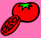 Dibujo Tomate pintado por jimena