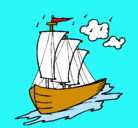Dibujo Barco velero pintado por dawhddavidl
