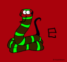 Dibujo Serpiente pintado por brandon