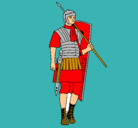 Dibujo Soldado romano pintado por marcos