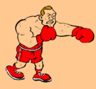 Dibujo Boxeador pintado por francisco