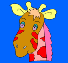 Dibujo Cara de jirafa pintado por isabelcristina