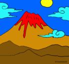 Dibujo Monte Fuji pintado por amor