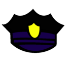 Dibujo Gorra de policía pintado por eric