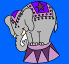 Dibujo Elefante actuando pintado por giuli