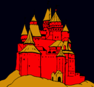 Dibujo Castillo medieval pintado por bccdftdc