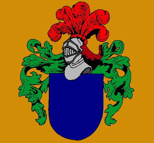 Escudo de armas y casco