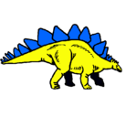 Dibujo Stegosaurus pintado por anngelo