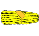 Dibujo Mazorca de maíz pintado por pilily