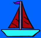 Dibujo Barco velero pintado por teosan