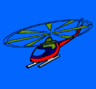 Dibujo Helicóptero pintado por isaias