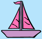 Dibujo Barco velero pintado por elbarco
